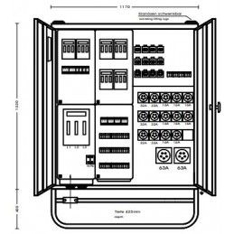 400A WEF BAUSTROMVERTEILER I MIETEN BEI ECOM TECH