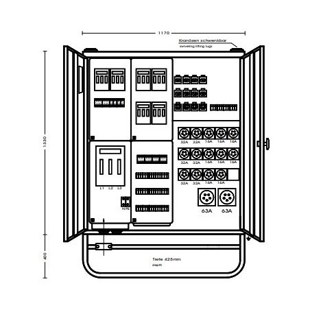 400A WEF BAUSTROMVERTEILER I MIETEN BEI ECOM TECH
