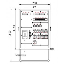 160A BAUSTROMVERTEILER I MIETEN BEI ECOM TECH