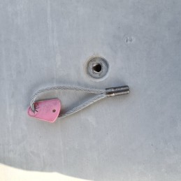 Betonsockel für Kabelüberführung Dreieckgitterträger