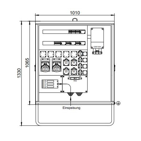160A BAUSTROMVERTEILER I MIETEN BEI ECOM TECH