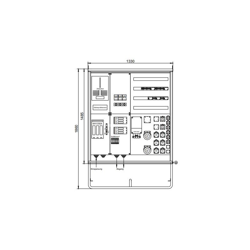250A BAUSTROMVERTEILER I MIETEN BEI ECOM TECH