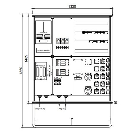 250A BAUSTROMVERTEILER I MIETEN BEI ECOM TECH