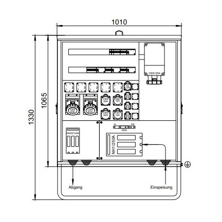 250A BAUSTROMVERTEILER I MIETEN BEI ECOM TECH