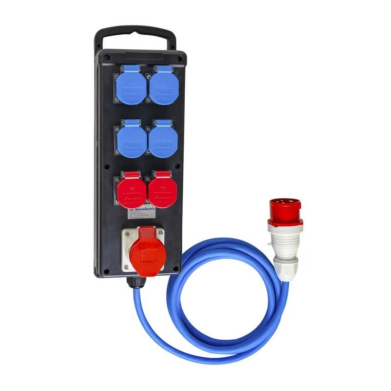 16A BAUSTROMVERTEILER GUMMIVERTEILER I MIETEN BEI ECOM TECH