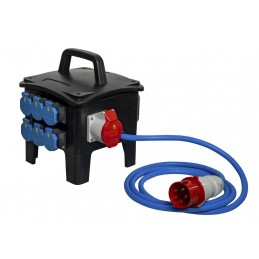 32A BAUSTROMVERTEILER GUMMIVERTEILER I MIETEN BEI ECOM TECH