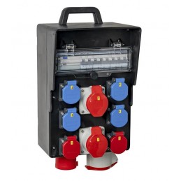 32A BAUSTROMVERTEILER GUMMIVERTEILER I MIETEN BEI ECOM TECH