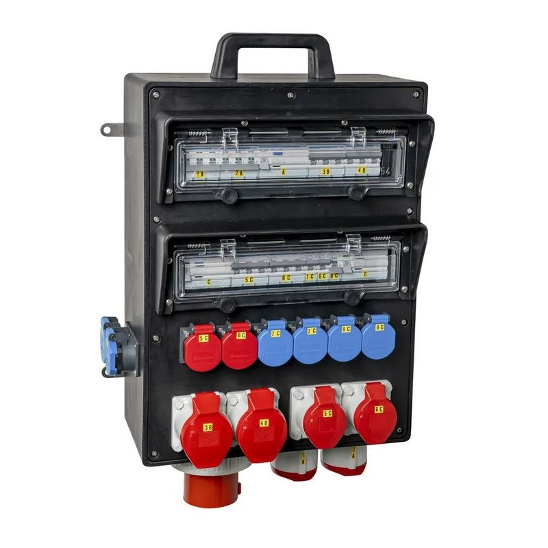 125A BAUSTROMVERTEILER GUMMIVERTEILER I MIETEN BEI ECOM TECH