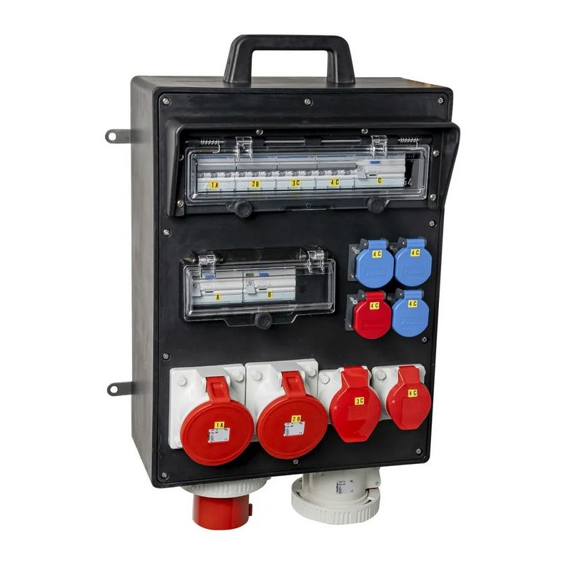 125A BAUSTROMVERTEILER GUMMIVERTEILER I MIETEN BEI ECOM TECH