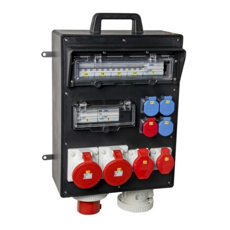 125A BAUSTROMVERTEILER GUMMIVERTEILER I MIETEN BEI ECOM TECH